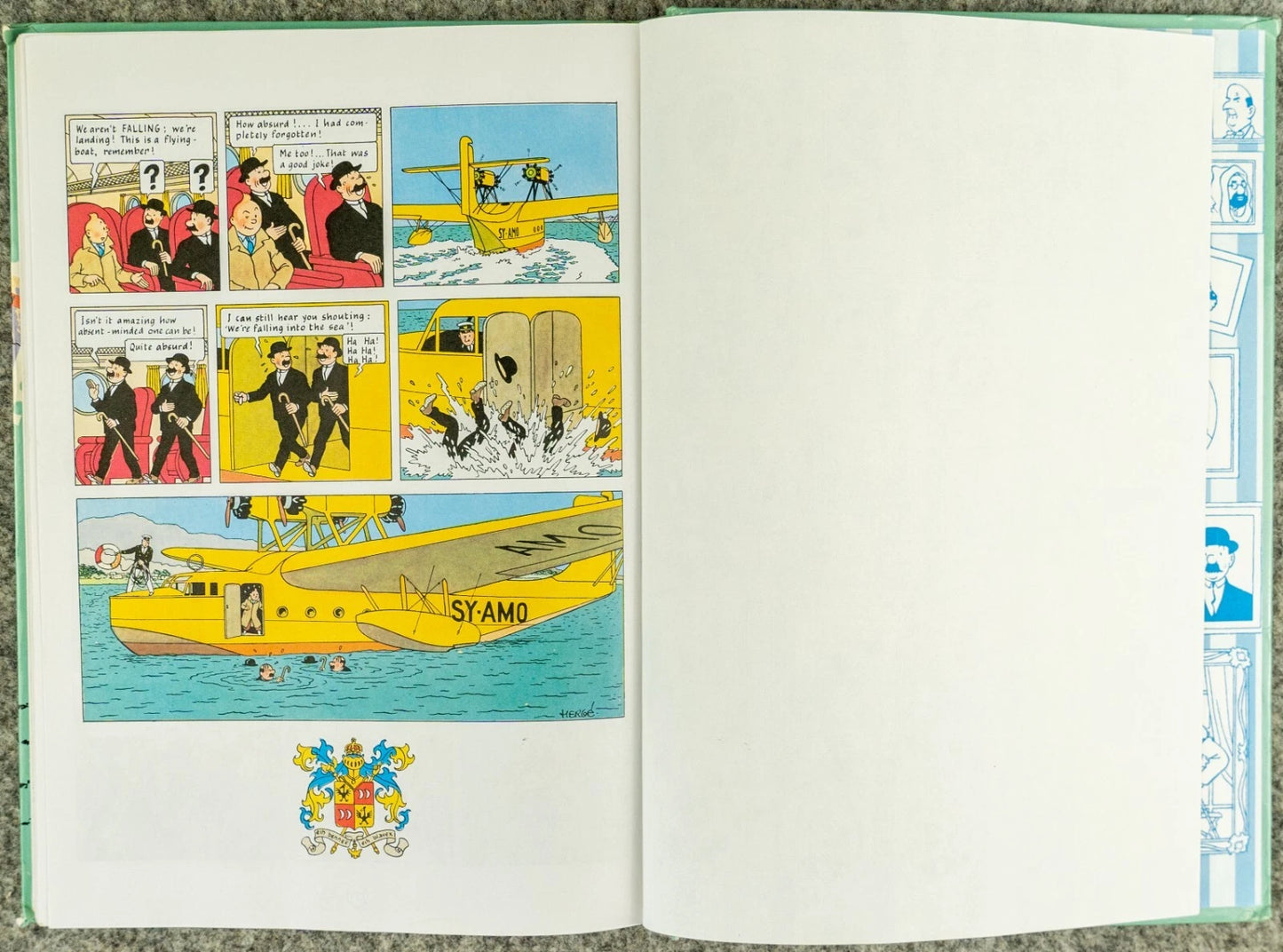 Tintin 3 in 1 Volume 2 - 1990 UK Methuen Hardback 1st Edition Comic Book