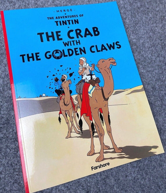 Crab with the Golden Claws - Tintin Farshore 2000s UK Edition Book Paperback Herge