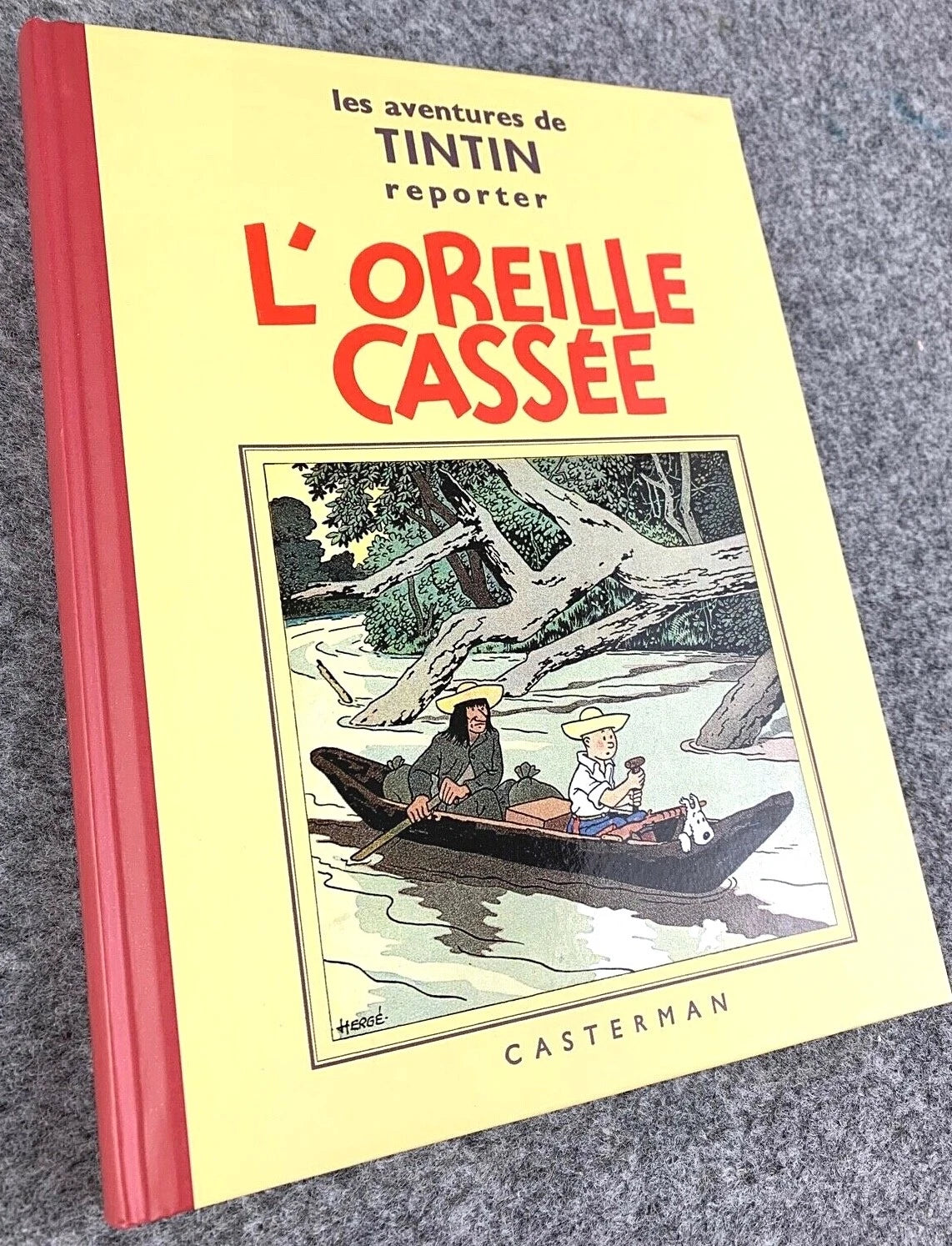 L'Oreille cassée Rare B&W MINI Facsimile French 1st Edition 1980s HB Tintin Book