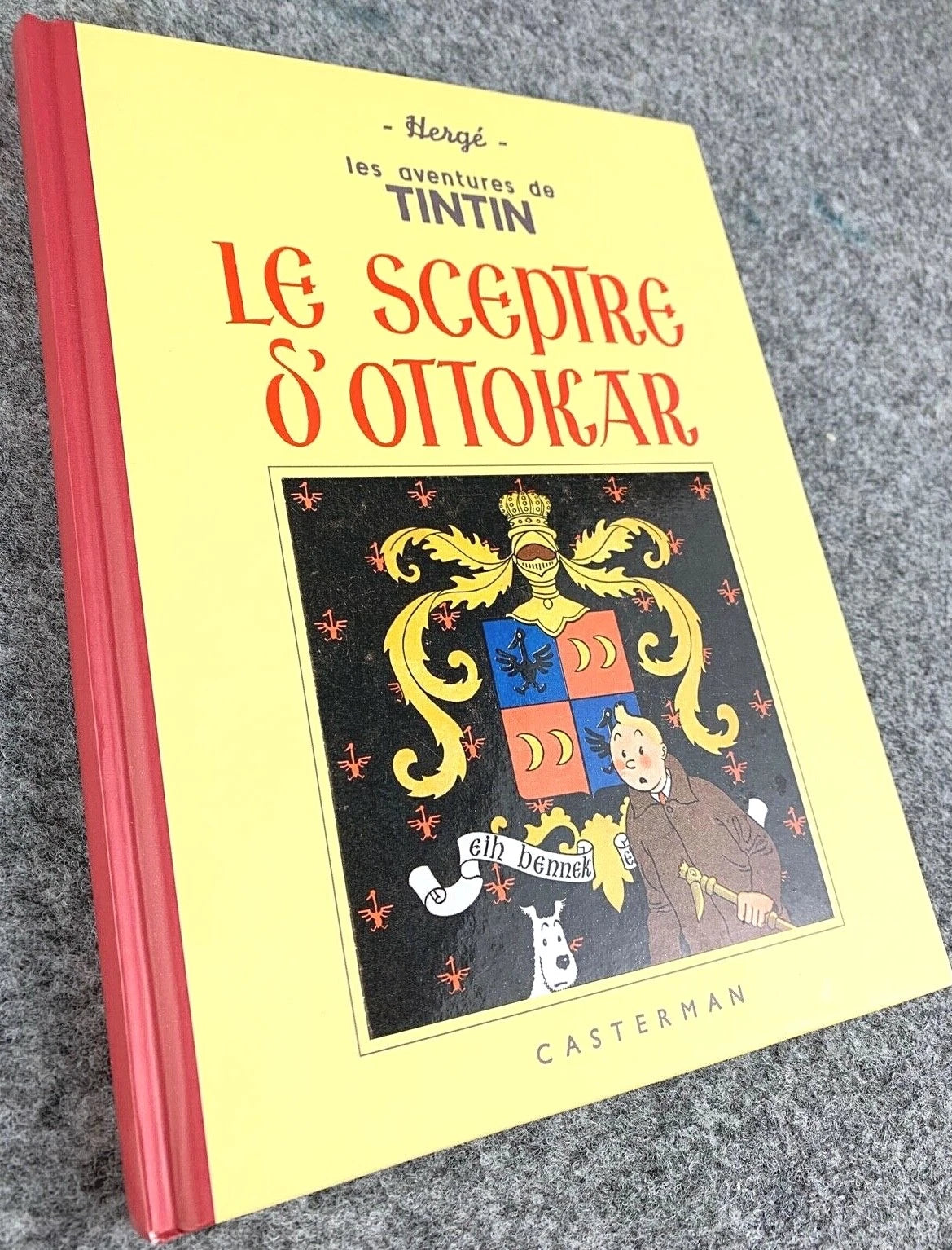 Le Sceptre d'Ottokar Rare B&W MINI Facsimile French 1st Edition 1980s HB Tintin Book