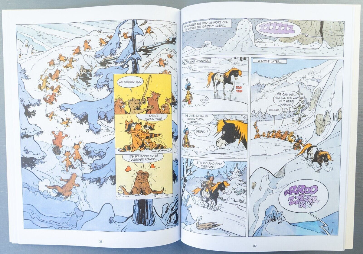 Yakari And The Grizzly Volume 4 (DEFECT) Cinebook Paperback Comic Book Derib+job