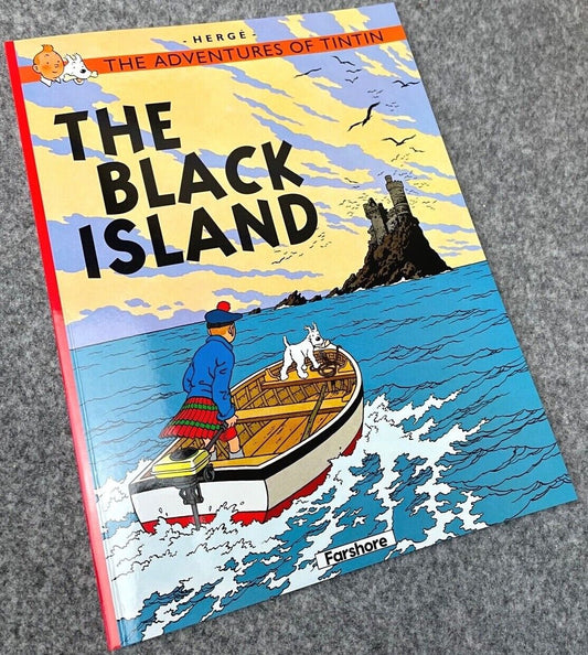 The Black Island - Tintin Farshore 2000s UK Edition Book Paperback Herge