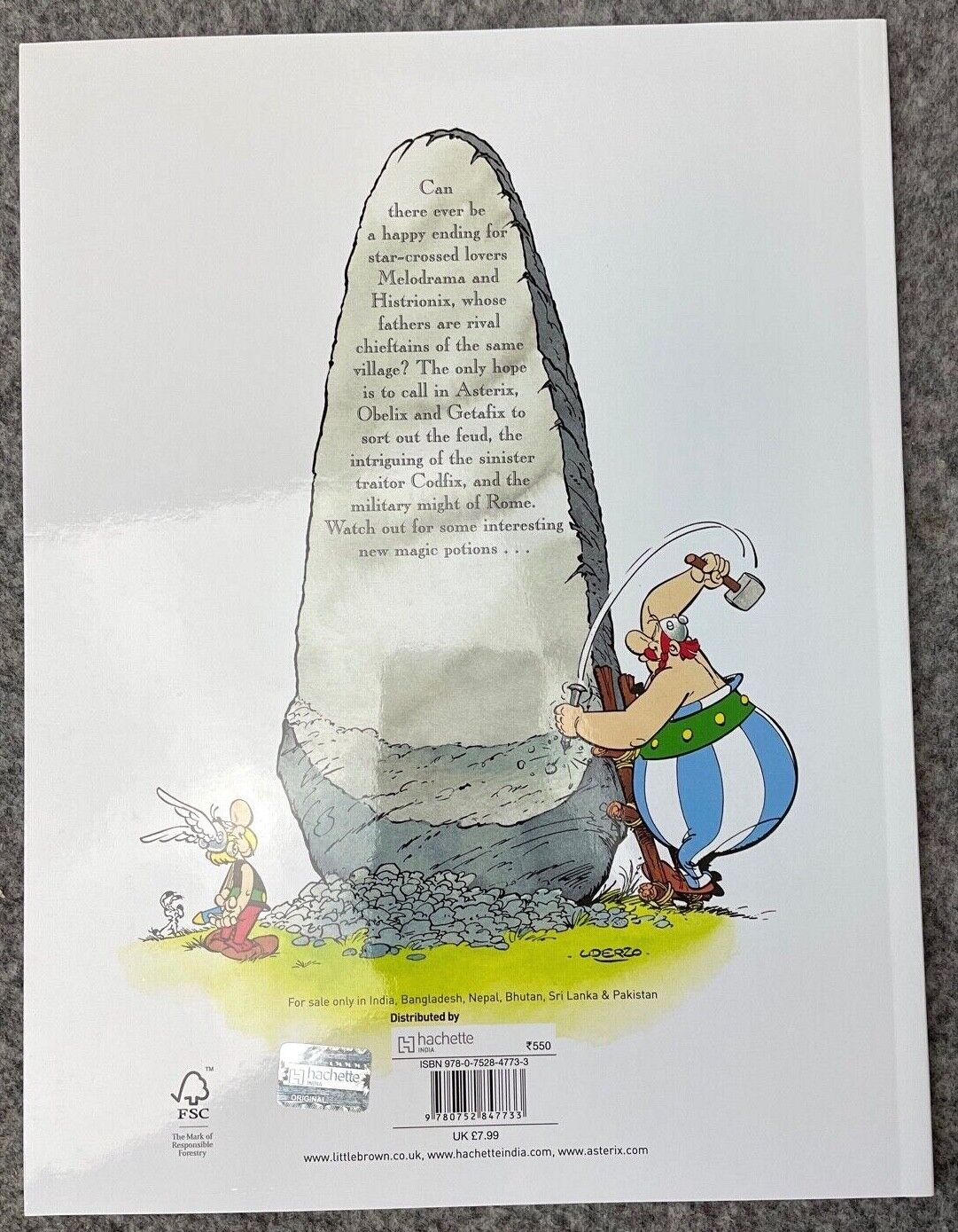 Asterix & Great Divide - 2000s Orion/Sphere UK Edition Paperback Book EO Uderzo