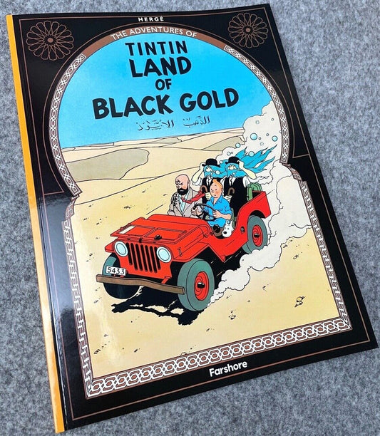 Land of Black Gold - Tintin Farshore 2000s UK Edition Book Paperback Herge