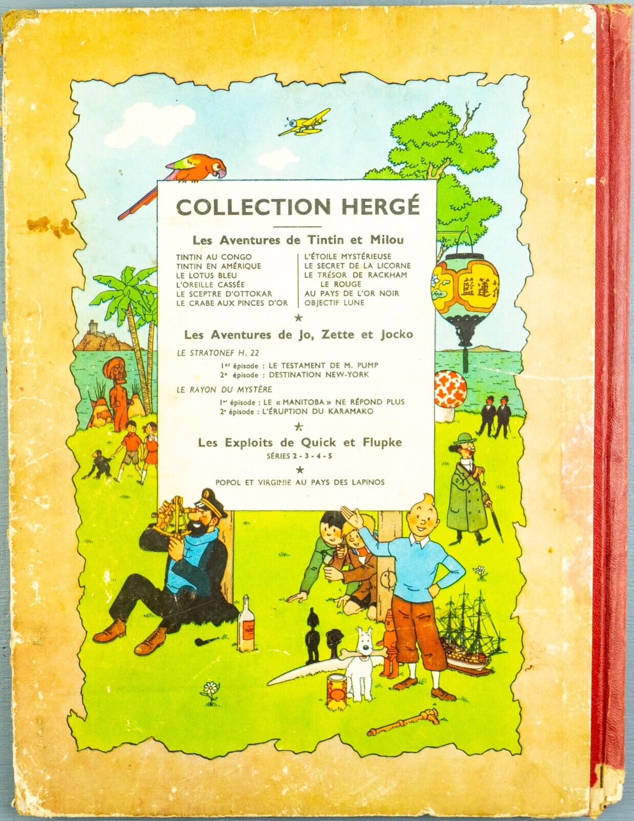 Objectif Lune Comic Book - Casterman 1953 French Hardback 1st Edition Herge