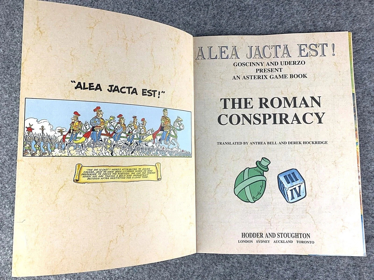 Asterix Game Book Volume 3: Roman Conspiracy Hodder Stoughton 1991 UK Paperback Edition