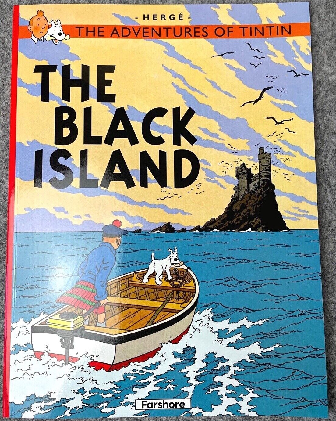 The Black Island - Tintin Farshore 2000s UK Edition Book Paperback Herge