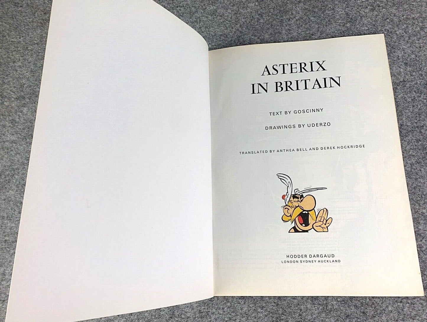 Asterix in Britain - 1970/80s Hodder/Dargaud UK Edition Paperback Book Uderzo