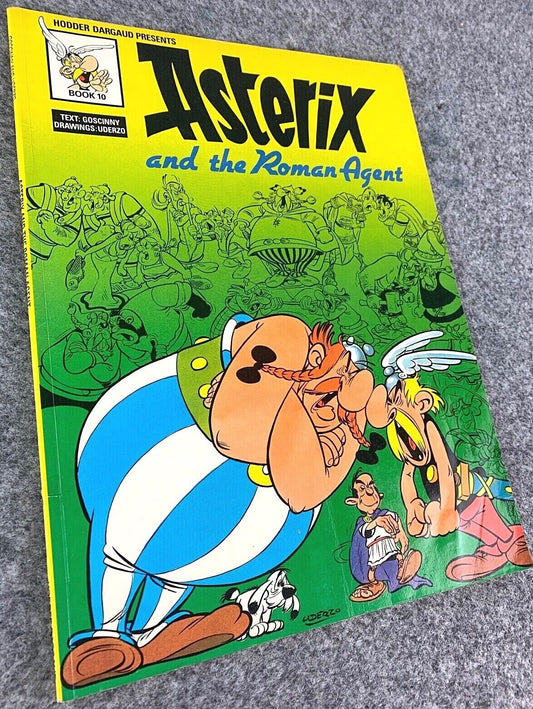 Asterix & the Roman Agent - 1970/80s Hodder/Dargaud UK Edition Paperback Book Uderzo
