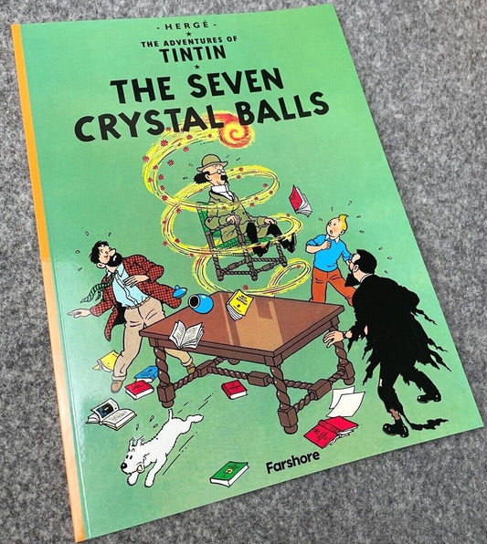 Seven Crystal Balls - Tintin Farshore 2000s UK Edition Book Paperback Herge