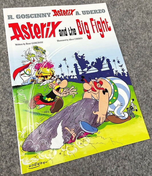 Asterix & Big Fight - 2000s Orion/Sphere UK Edition Paperback Book EO Uderzo