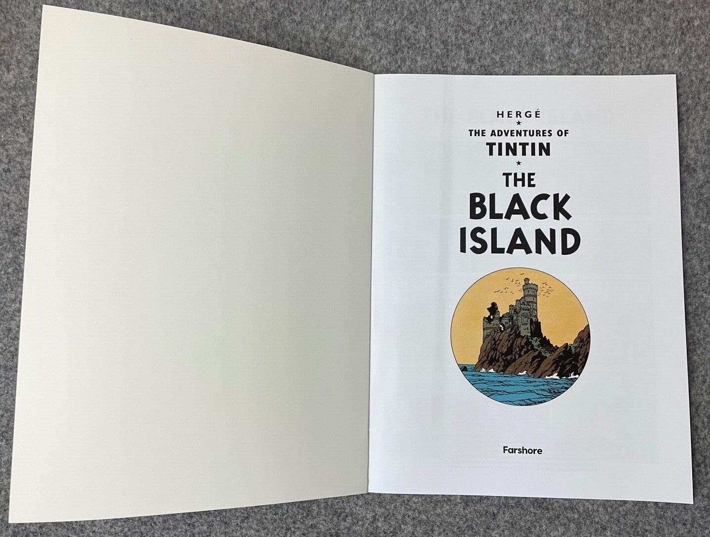 The Black Island - Tintin Farshore 2000s UK Edition Book Paperback Herge