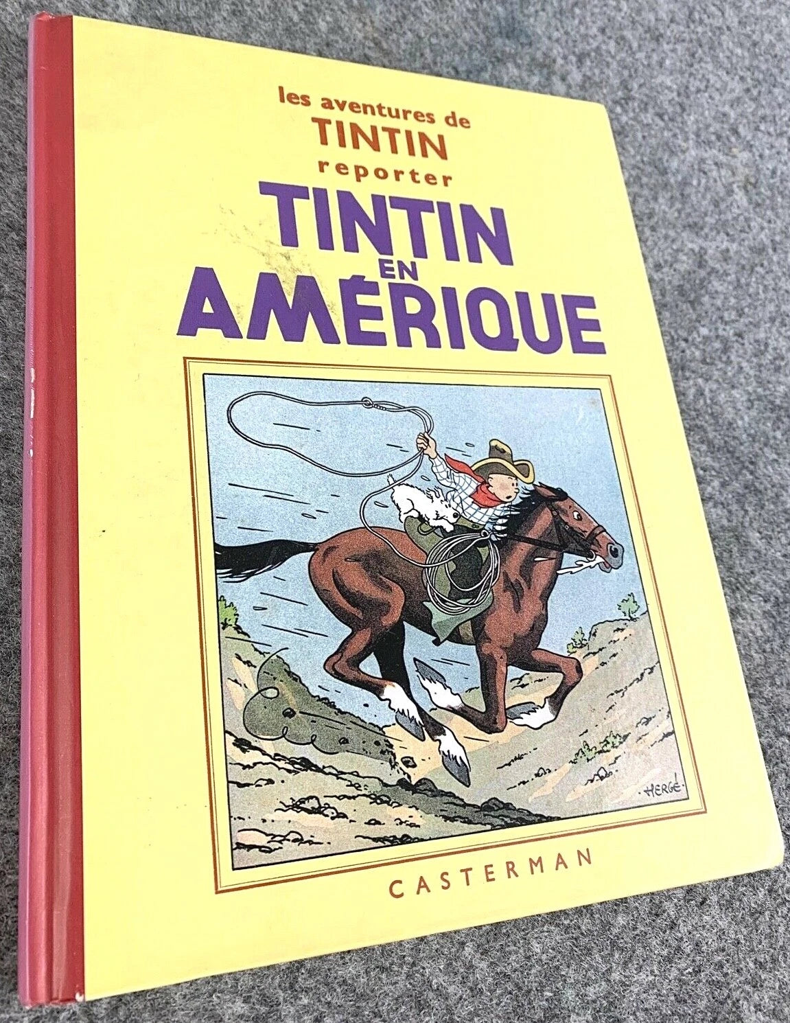 Tintin En Amerique Rare B&W MINI Facsimile French 1st Edition 1980s HB Tintin Book