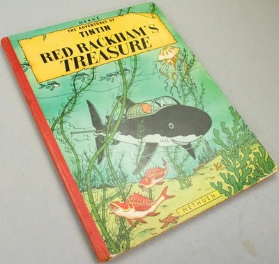 Red Rackham's Treasure - Methuen 1959 UK 1st Edition Hardback Tintin book by Herge EO