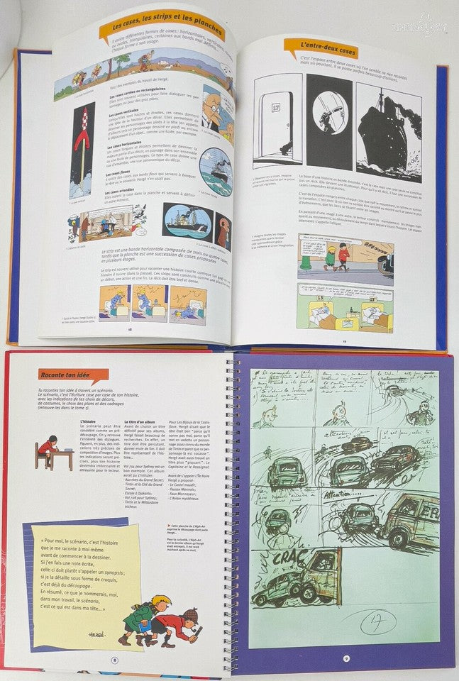 L' Atelier Tintin: Volumes 1 & 2 - Editions Moulinsart 2001/5 1st Edition Hardback Books