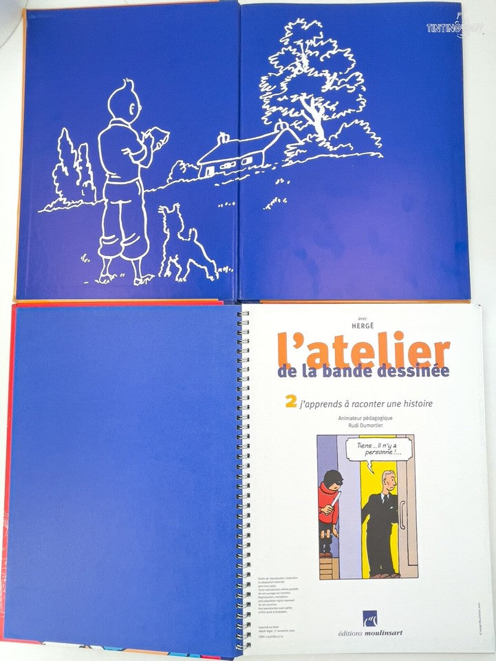 L' Atelier Tintin: Volumes 1 & 2 - Editions Moulinsart 2001/5 1st Edition Hardback Books