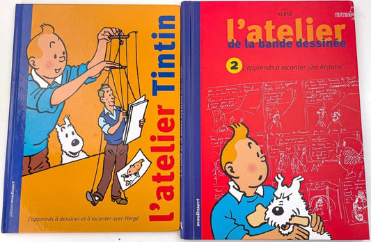 L' Atelier Tintin: Volumes 1 & 2 - Editions Moulinsart 2001/5 1st Edition Hardback Books