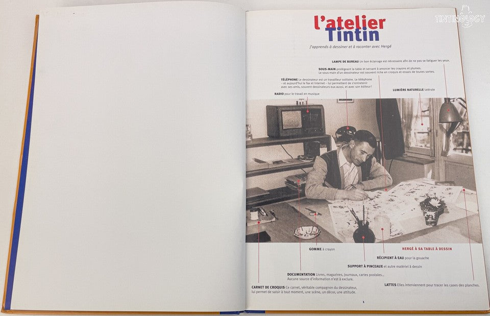 L' Atelier Tintin: Volume 1 - Editions Moulinsart 2001 1st Edition Hardback Book