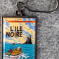 Moulinsart Tintin Title Cover Keyring 42529 - The Black Island Metal