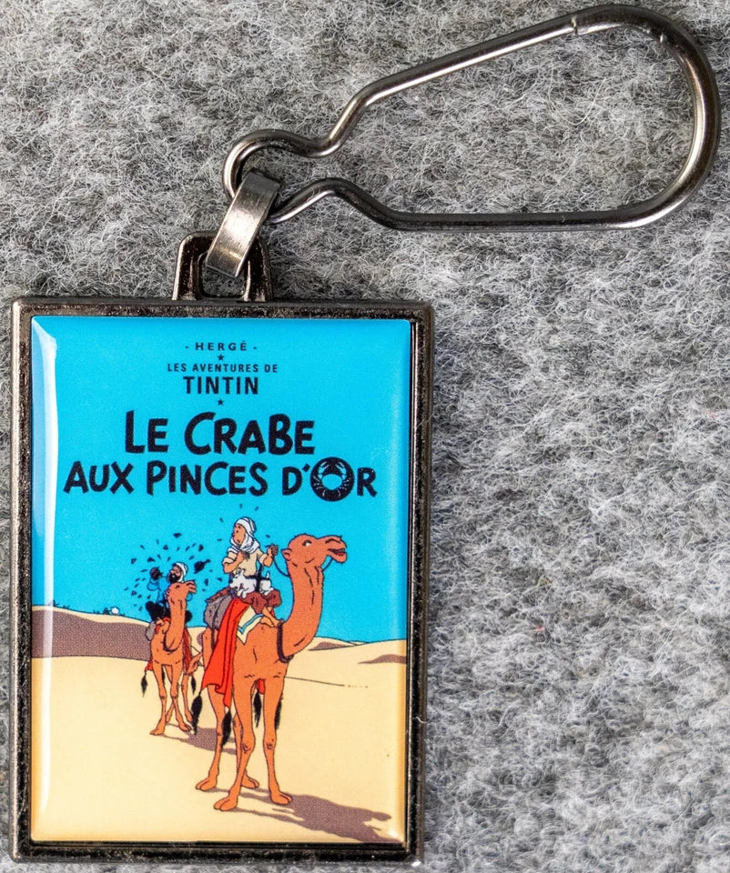 Moulinsart Tintin Title Cover Keyring 42533 - The Crab with the Golden Claws Metal
