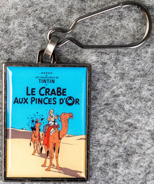 Moulinsart Tintin Title Cover Keyring 42533 - The Crab with the Golden Claws Metal