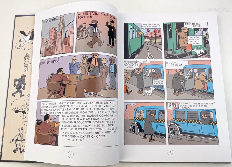 Tintin in America B&W Colorised Version 2 - 2020 HB by Editions Moulinsart