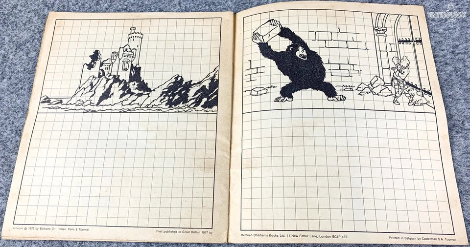 Volume 10 of 12 - Tintin Painting & Drawing Book Methuen 1977 1st Edition