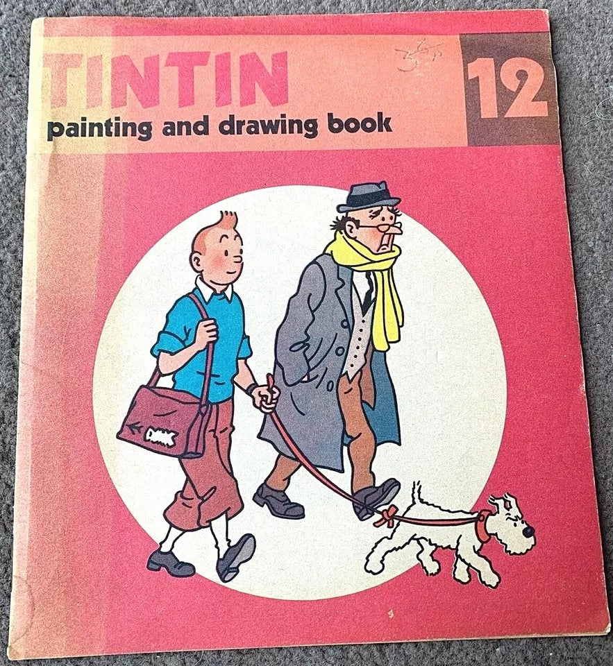 Volume 12 of 12 - Tintin Painting & Drawing Book Methuen 1977 1st Edition