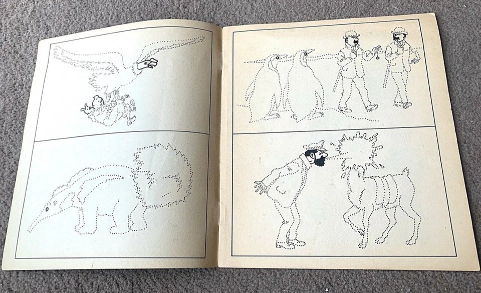 Volume 9 of 12 - Tintin Painting & Drawing Book Methuen 1977 1st Edition