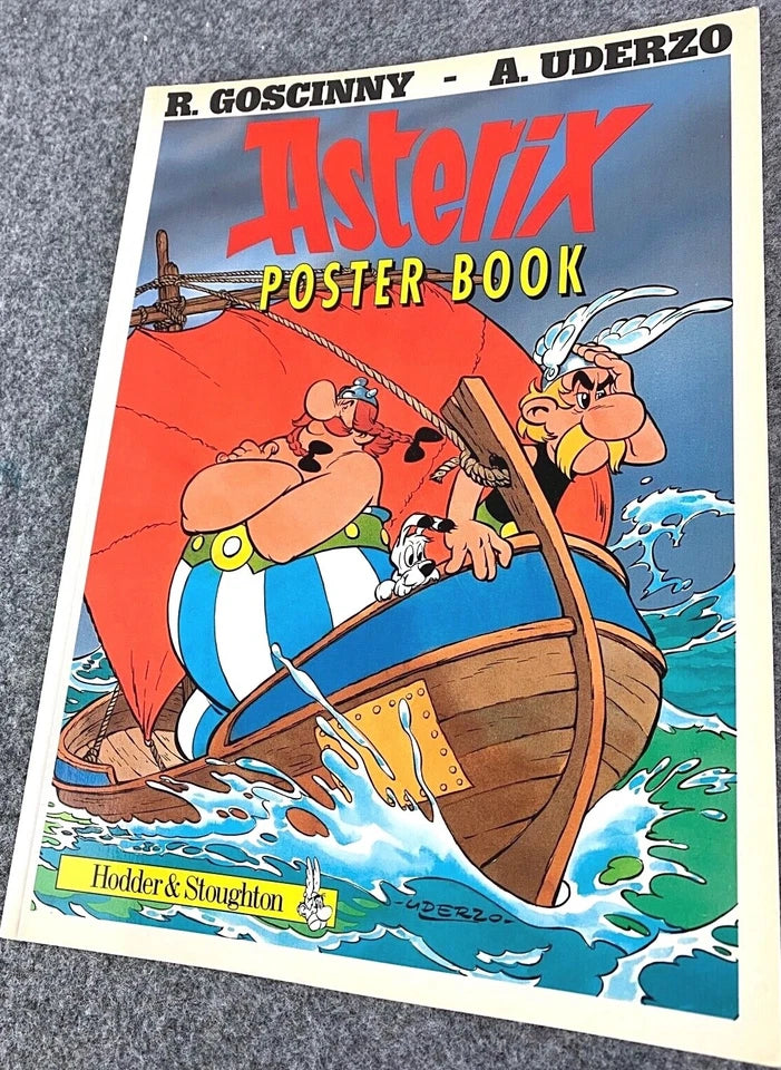 Asterix Poster Book 1991 Hodder/Stoughton 1st UK Edition Rare PB Book
