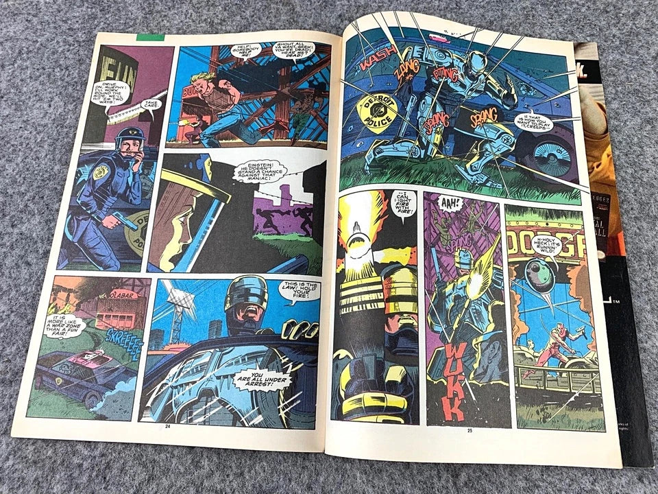 Robocop: The Future of Law Enforcement Issue 8 - Paperback 1990 Marvel Comic