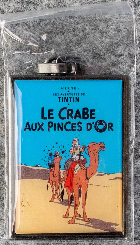 Moulinsart Tintin Title Cover Keyring 42533 - The Crab with the Golden Claws Metal