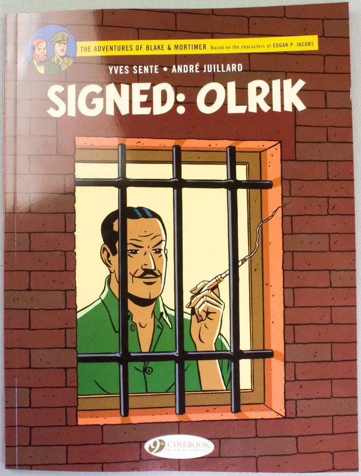 Signed Olrik - Blake & Mortimer Comic Volume 30 - Cinebook UK Paperback Edition By Edgar P. Jacobs.