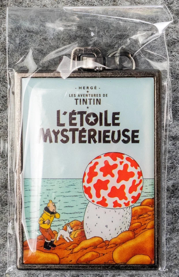 Moulinsart Tintin Title Cover Keyring 42535 - The Shooting Star Metal