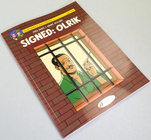 Signed Olrik - Blake & Mortimer Comic Volume 30 - Cinebook UK Paperback Edition By Edgar P. Jacobs.