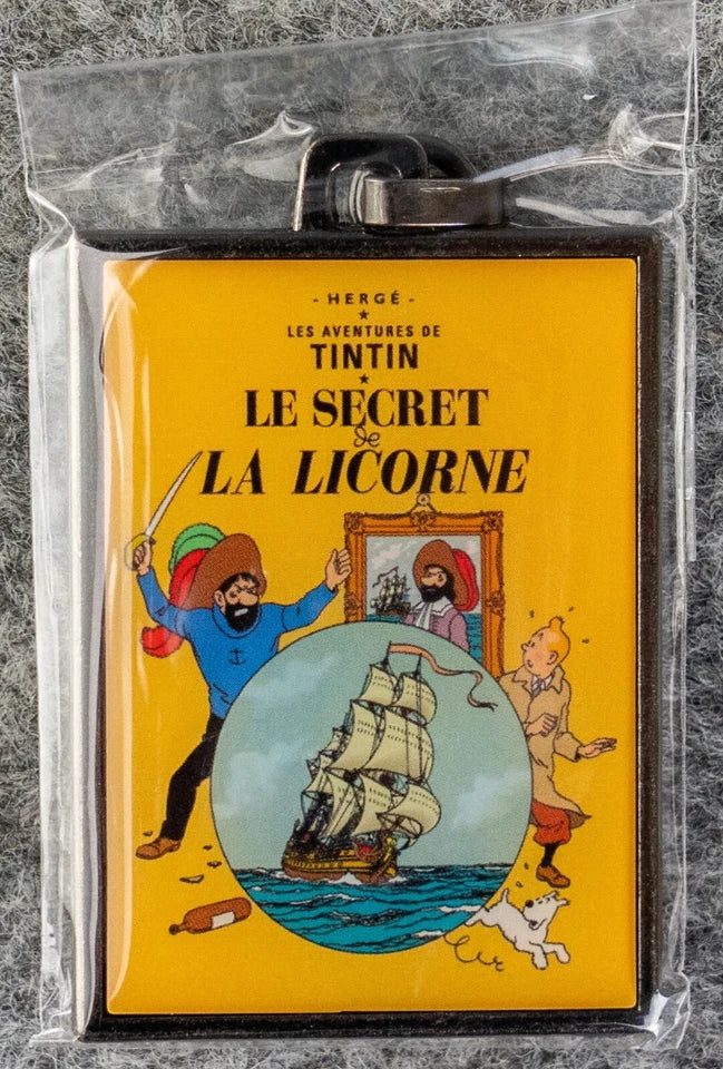 Moulinsart Tintin Title Cover Keyring 42536 - The Secret of the Unicorn Metal