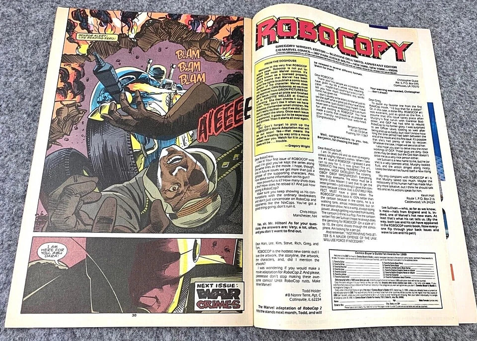 Robocop: The Future of Law Enforcement Issue 5 - Paperback 1990 Marvel Comic