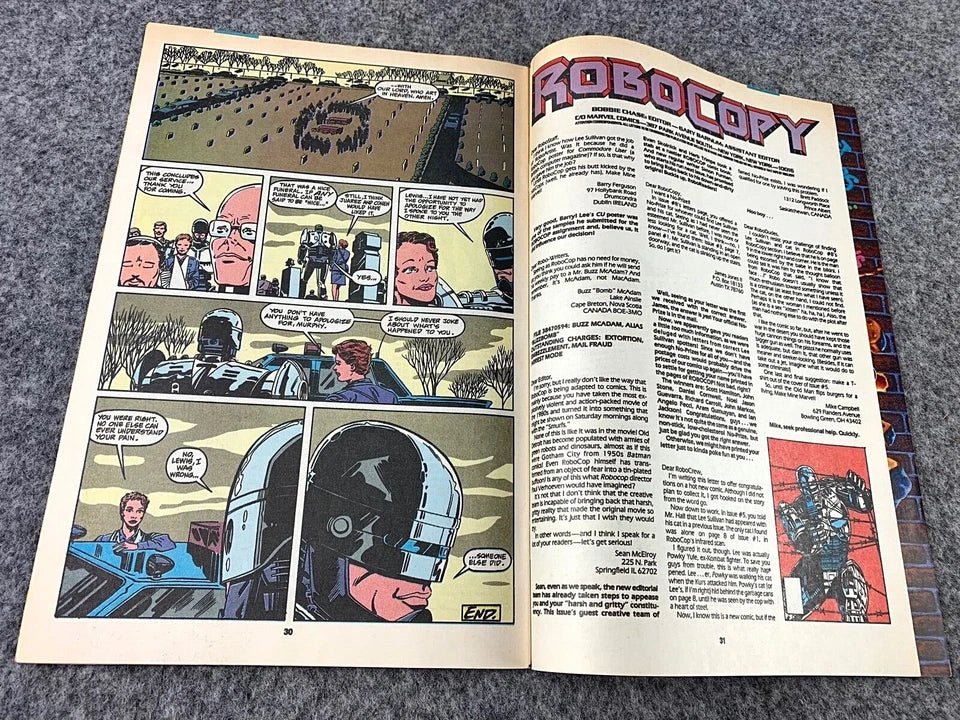 Robocop: The Future of Law Enforcement Issue 11 - Paperback 1991 Marvel Comic