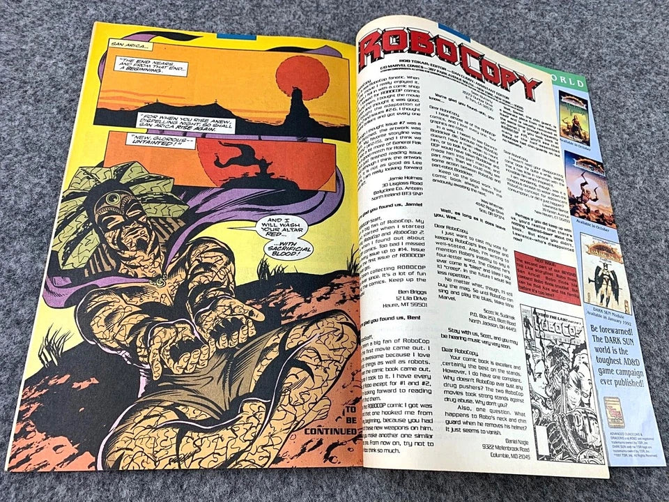 Robocop: The Future of Law Enforcement Issue 21 - Paperback 1991 Marvel Comic