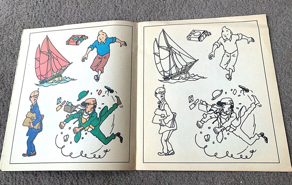 Volume 12 of 12 - Tintin Painting & Drawing Book Methuen 1977 1st Edition