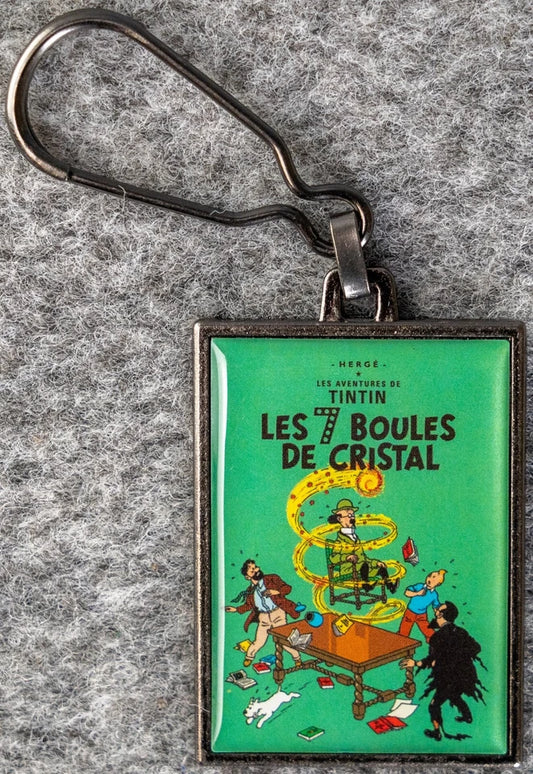 Moulinsart Tintin Title Cover Keyring 42538 - Seven Crystal Balls Metal
