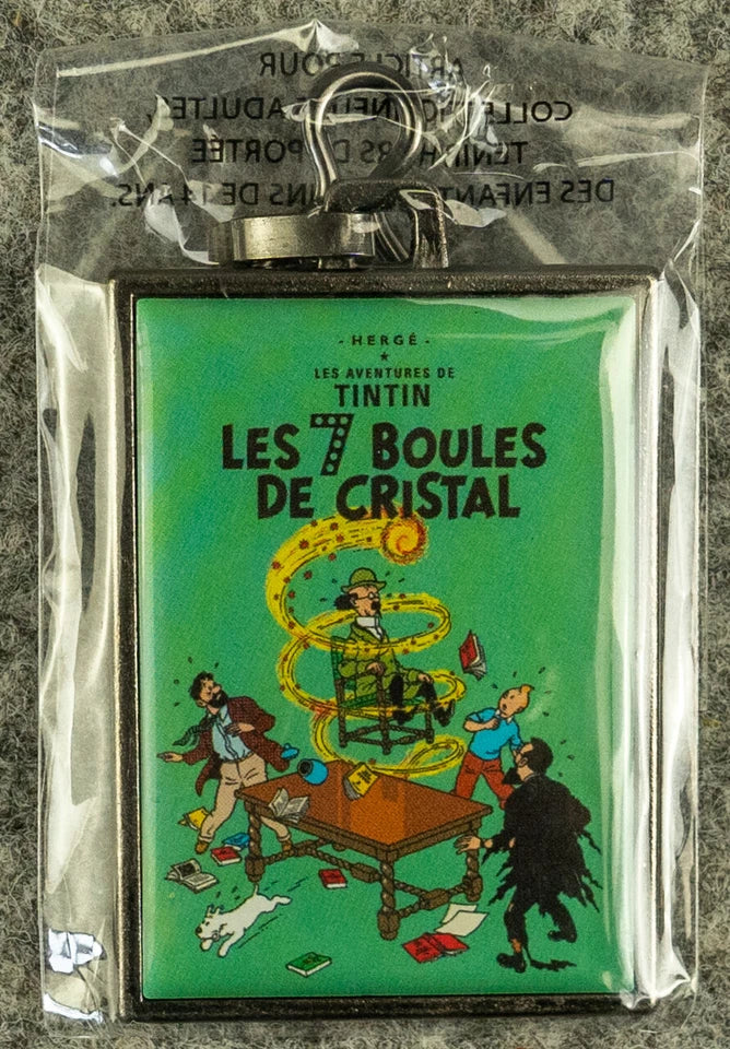 Moulinsart Tintin Title Cover Keyring 42538 - Seven Crystal Balls Metal