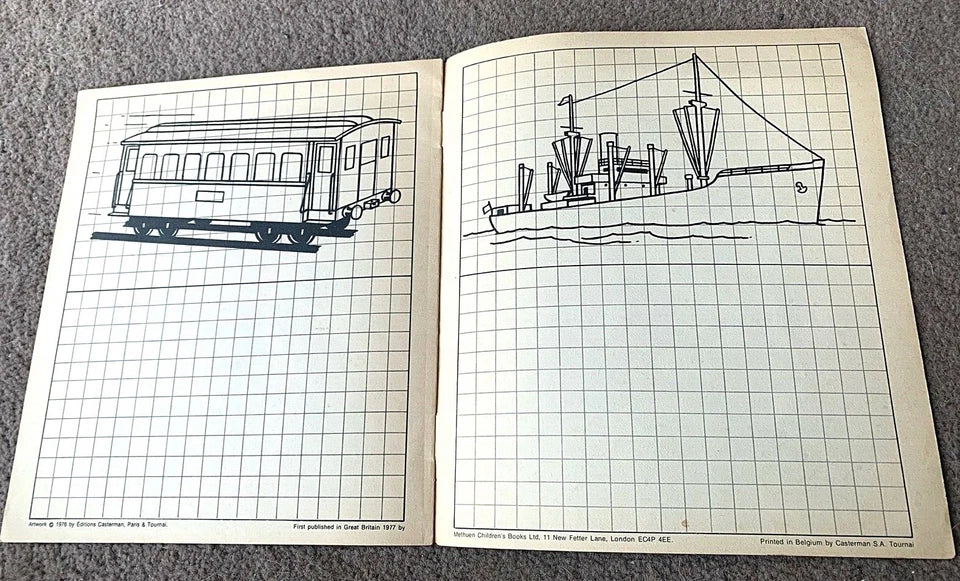 Volume 9 of 12 - Tintin Painting & Drawing Book Methuen 1977 1st Edition