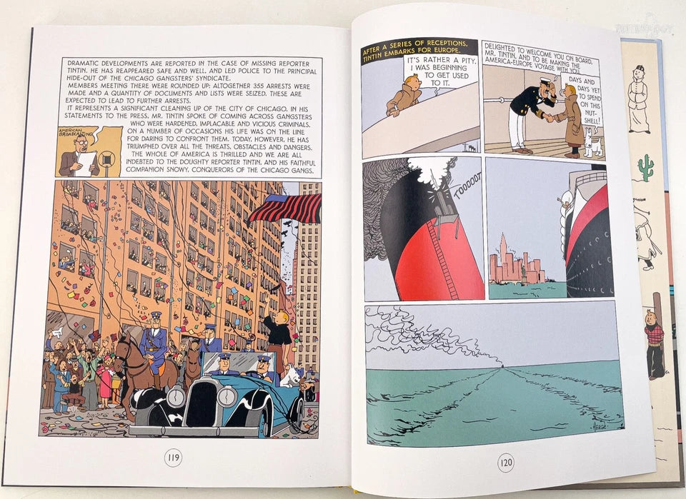 Tintin in America B&W Colorised Version 2 - 2020 HB by Editions Moulinsart
