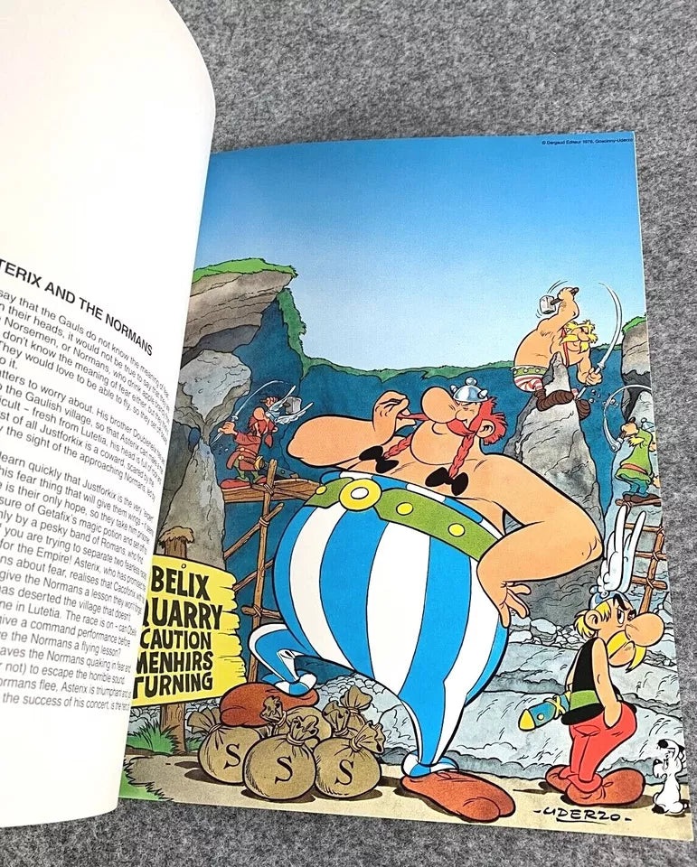 Asterix Poster Book 1991 Hodder/Stoughton 1st UK Edition Rare PB Book
