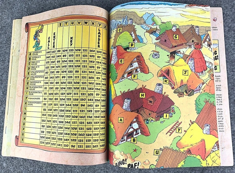 Asterix Game Book Volume 1: Idol of the Gauls Hodder Stoughton 1990 UK Paperback Edition