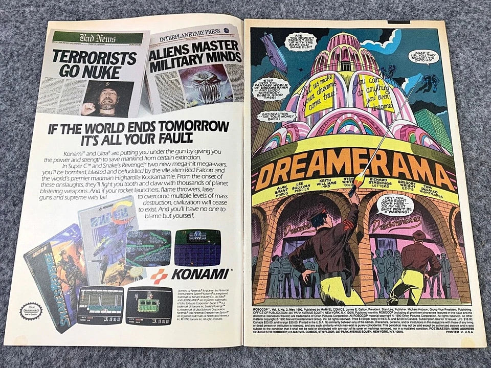 Robocop: The Future of Law Enforcement Issue 3 - Paperback 1990 Marvel Comic