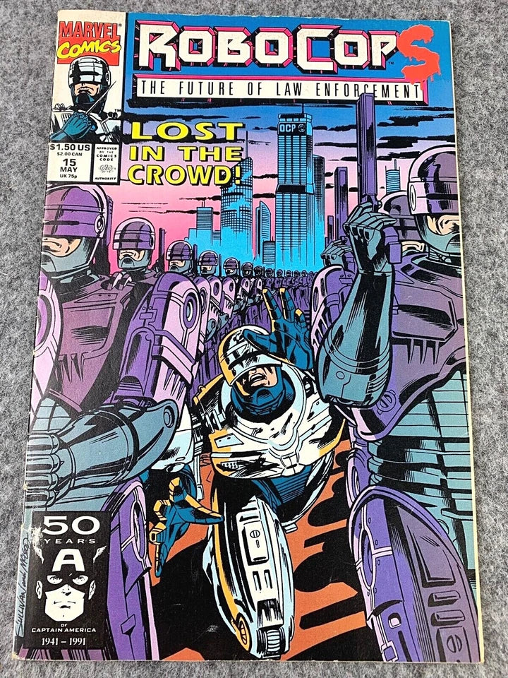 Robocop: The Future of Law Enforcement Issue 15 - Paperback 1991 Marvel Comic