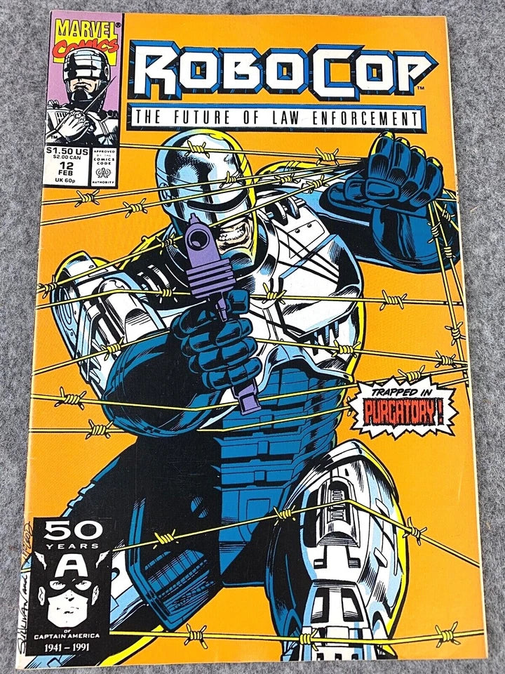 Robocop: The Future of Law Enforcement Issue 12 - Paperback 1991 Marvel Comic