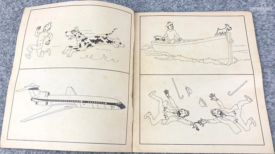 Volume 10 of 12 - Tintin Painting & Drawing Book Methuen 1977 1st Edition